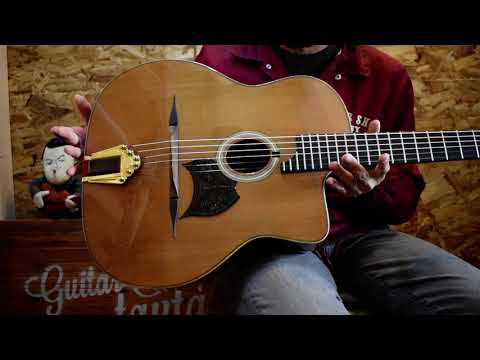 Wood Land WM-400A マカフェリタイプ ジプシーギター - YouTube