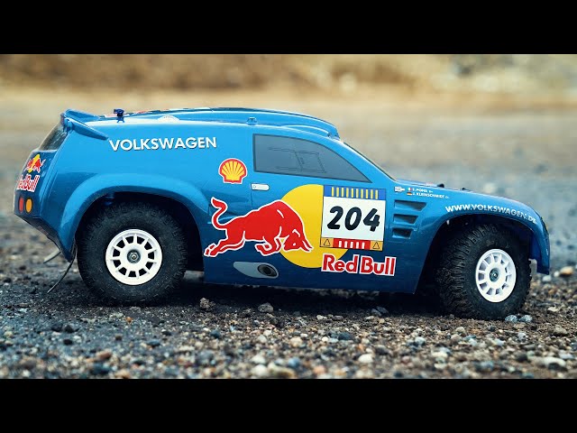 Tamiya VW Race Touareg (Tamiya TA-01) - First Run - YouTube