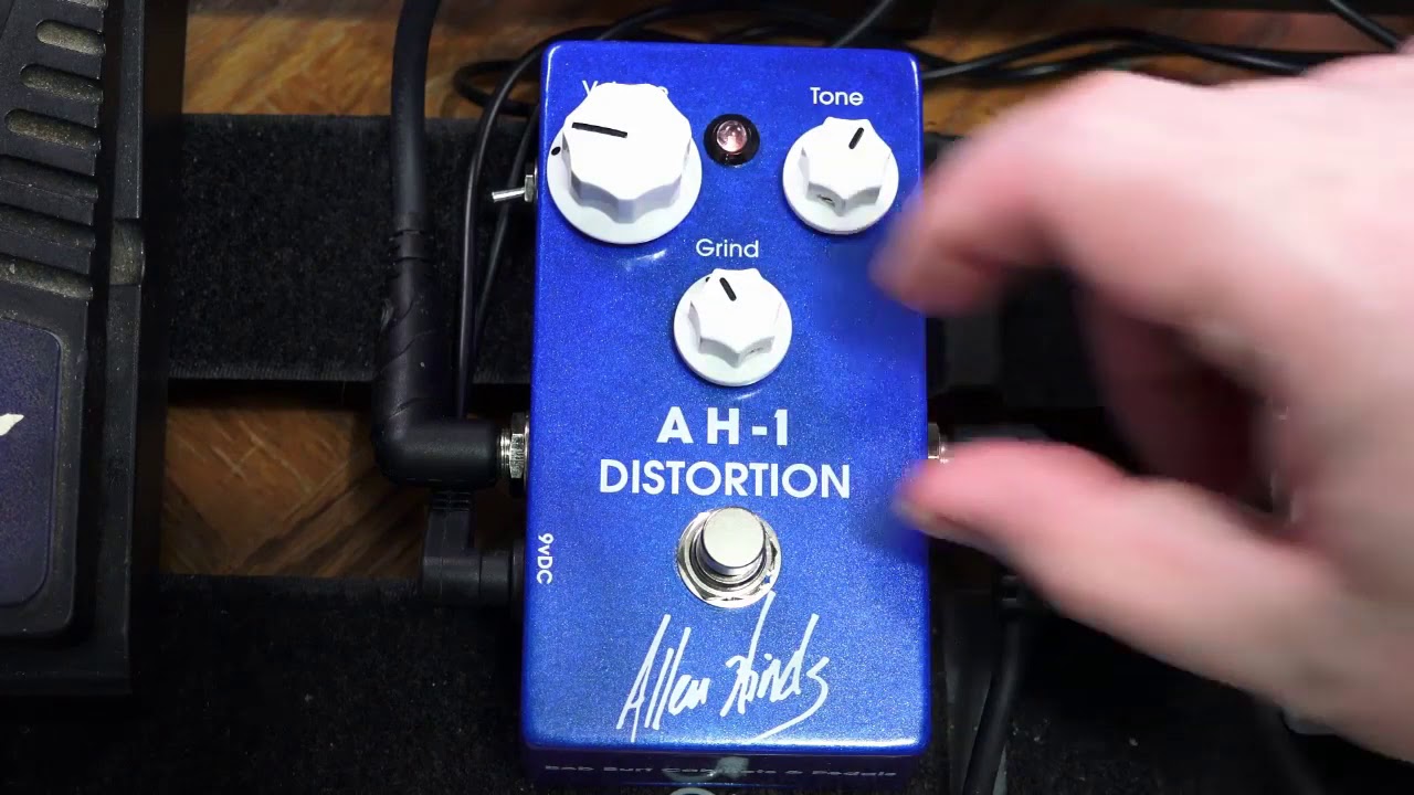 Bob Burt AH 1 Distortion Pedal Allen Hinds - YouTube