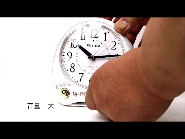 リズム時計 目覚まし アリアカンタービレ 4RM763SR03 メロディ付き