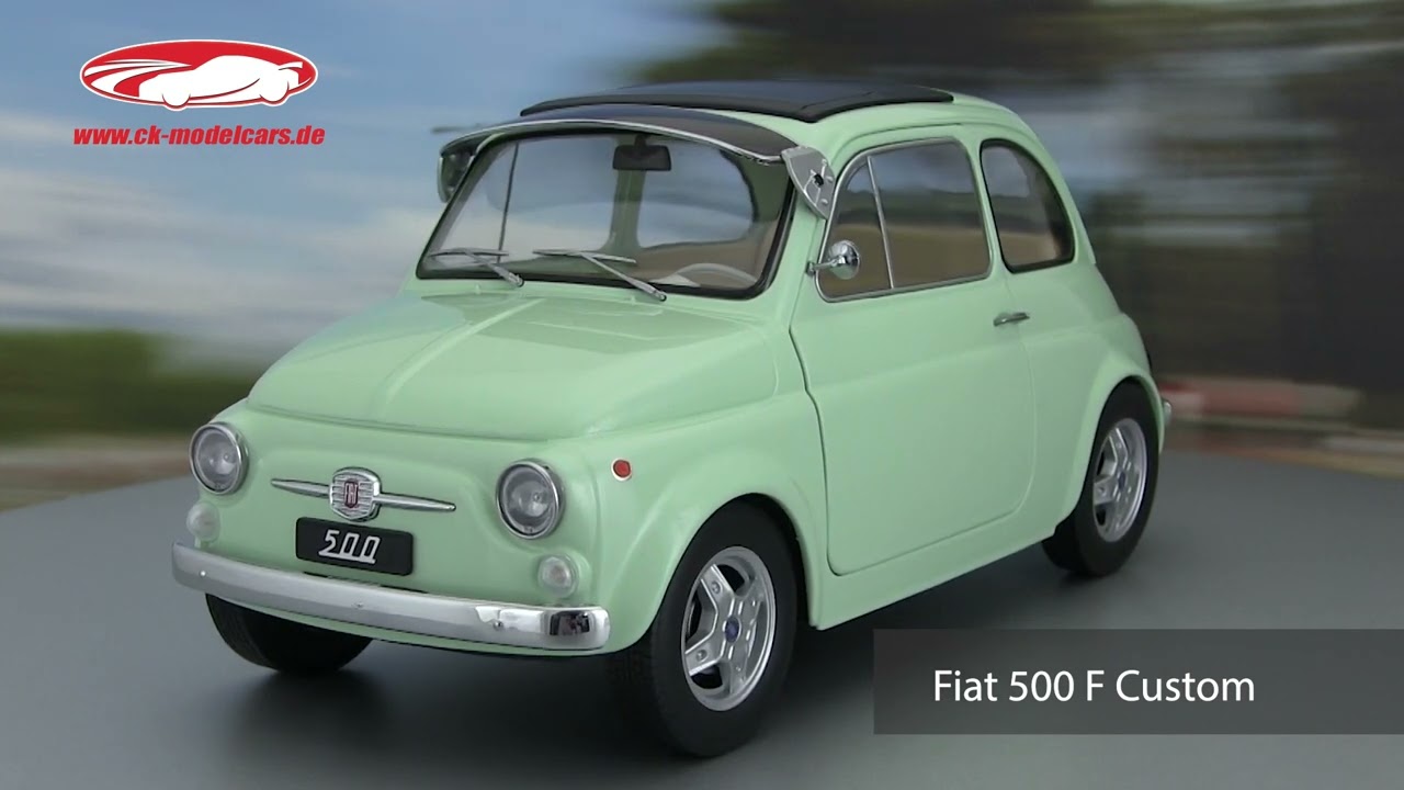 KK-Scale 1:12 Fiat 500 F Custom year 1968 Mint green KKDC120066