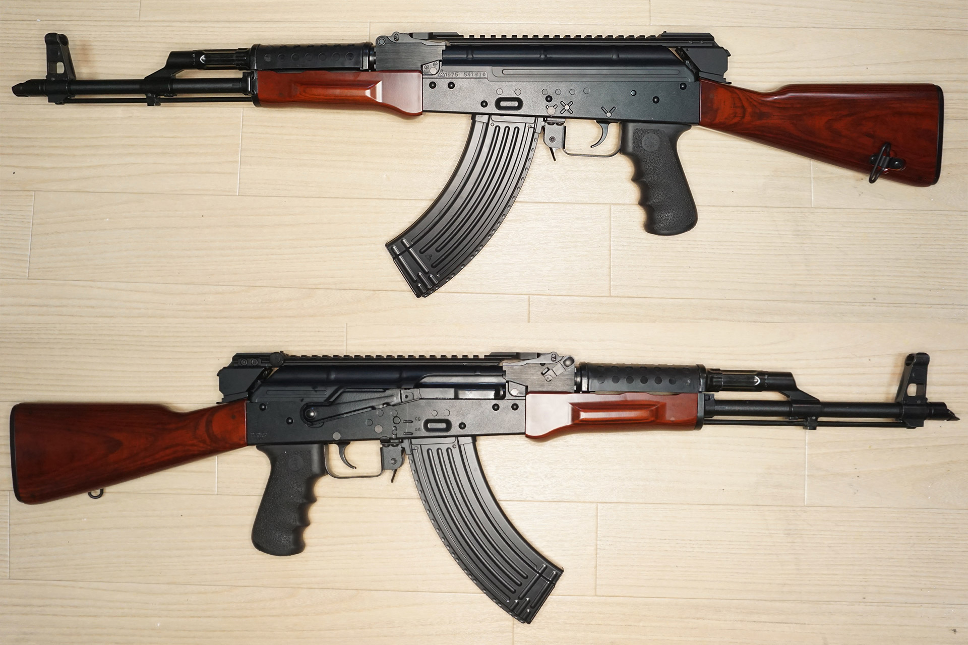 東京マルイ AKM GBB カスタム HOPパッキン、グリップ、トップレール