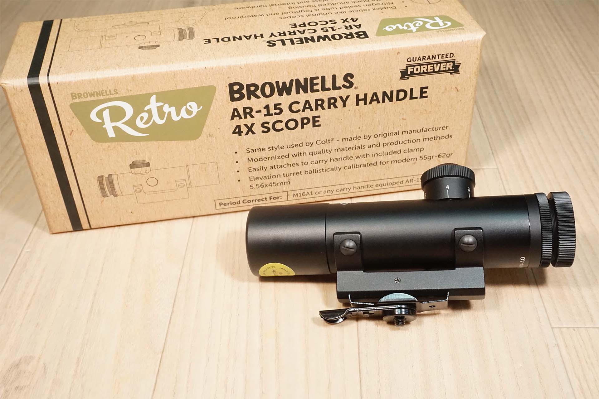 BROWNELLS Retro AR15 キャリングハンドル 4倍スコープのレビュー