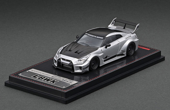 IG2386 1/64 LB-Silhouette WORKS GT Nissan 35GT-RR Silver | LINE UP