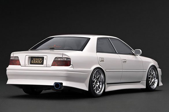 IG3313 1/18 VERTEX JZX100 Chaser Pearl White With Engine | LINE UP