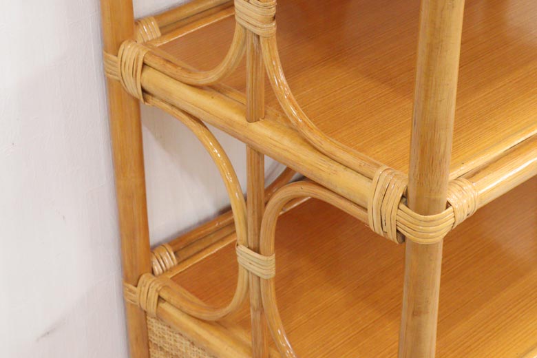 軽量ラタン キャビネット 飾棚 ラック 手作り 軽い ナチュラル – 輸入