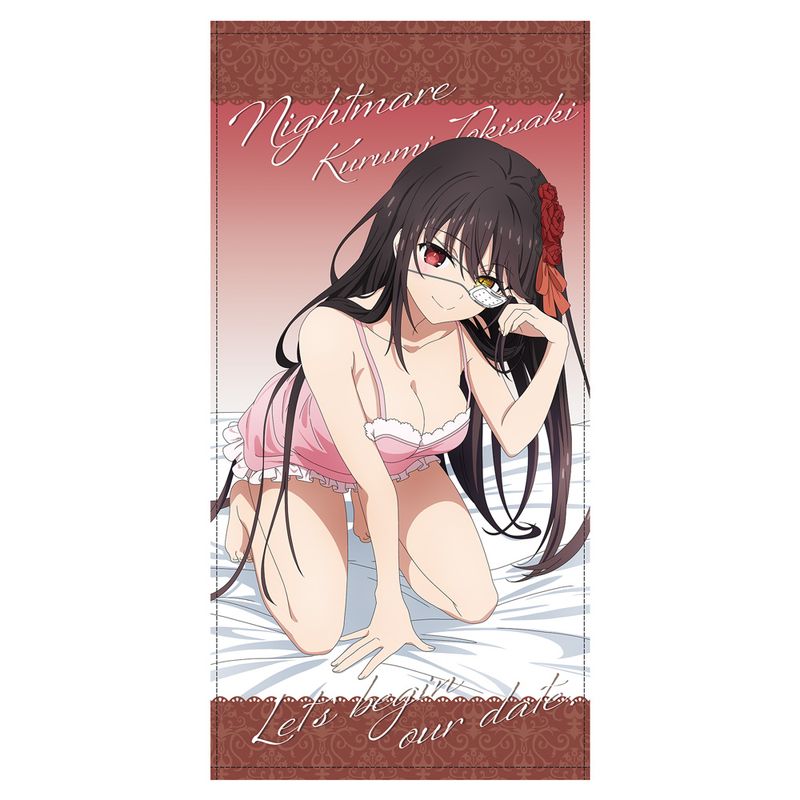 デート・ア・ライブV_時崎狂三 120cm ビッグタオル ランジェリーVer