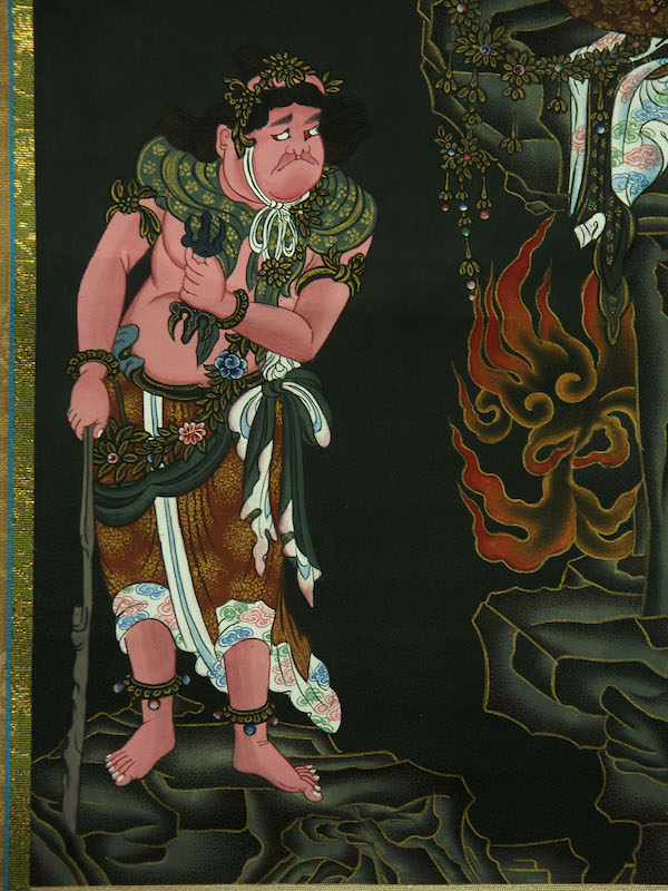 楽天市場】仏画掛け軸 不動明王 肉筆画 一点もの : 仏像仏画チベット