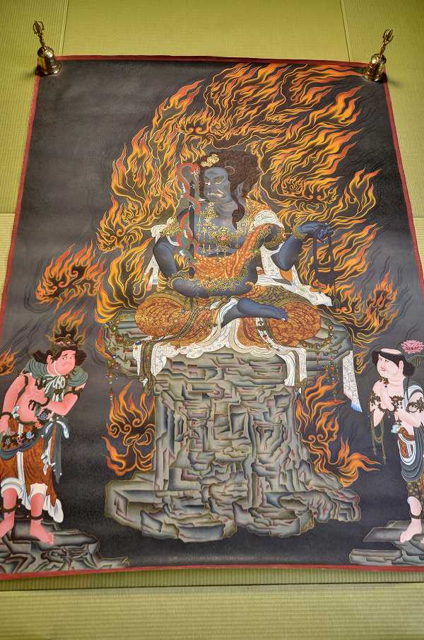 楽天市場】肉筆仏画 不動明王（特大寸）一点もの : 仏像仏画チベット