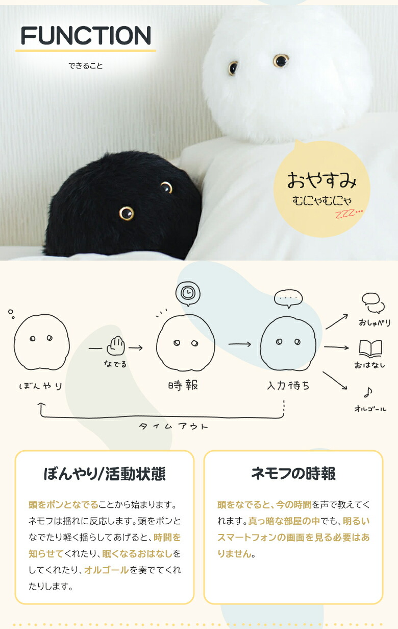 楽天市場】おやすみロボット ネモフ セット 眠り 睡眠 不眠 快適な睡眠