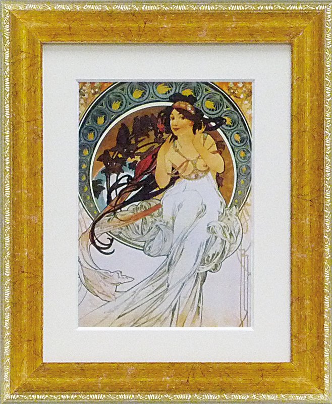 楽天市場】絵画 アルフォンス ミュシャ「フラワー」/インテリア 額入り