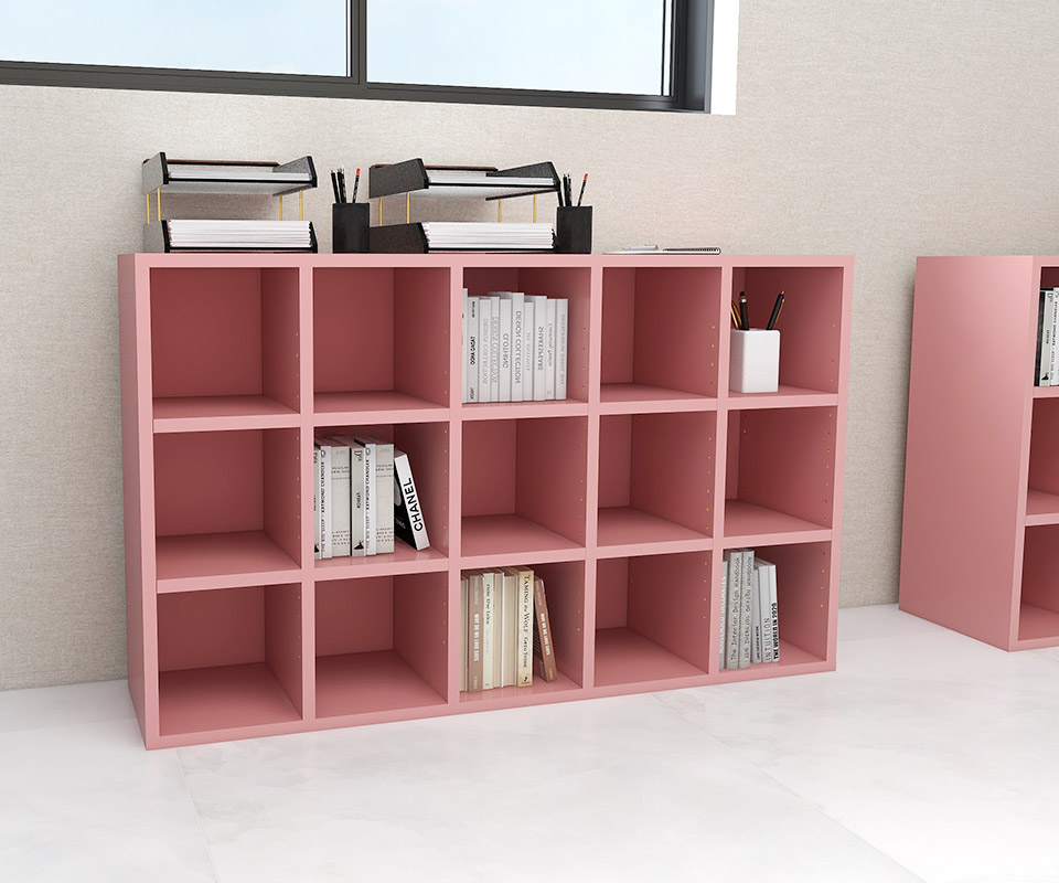 楽天市場】本棚 ピンク 大容量 カラーボックス 本箱 オープンラック