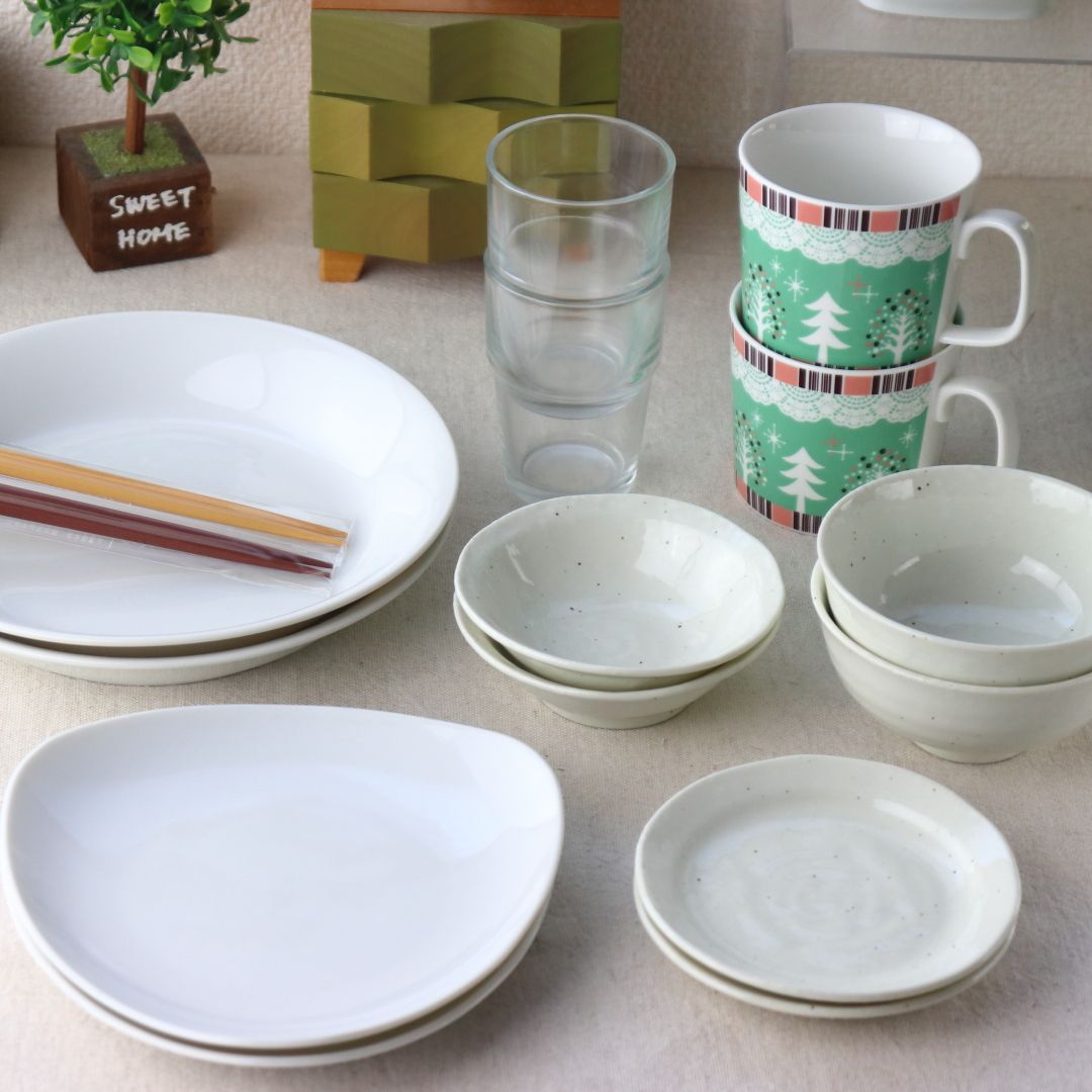 楽天市場】一人暮らし用食器16点セット その1 《送料無料（沖縄