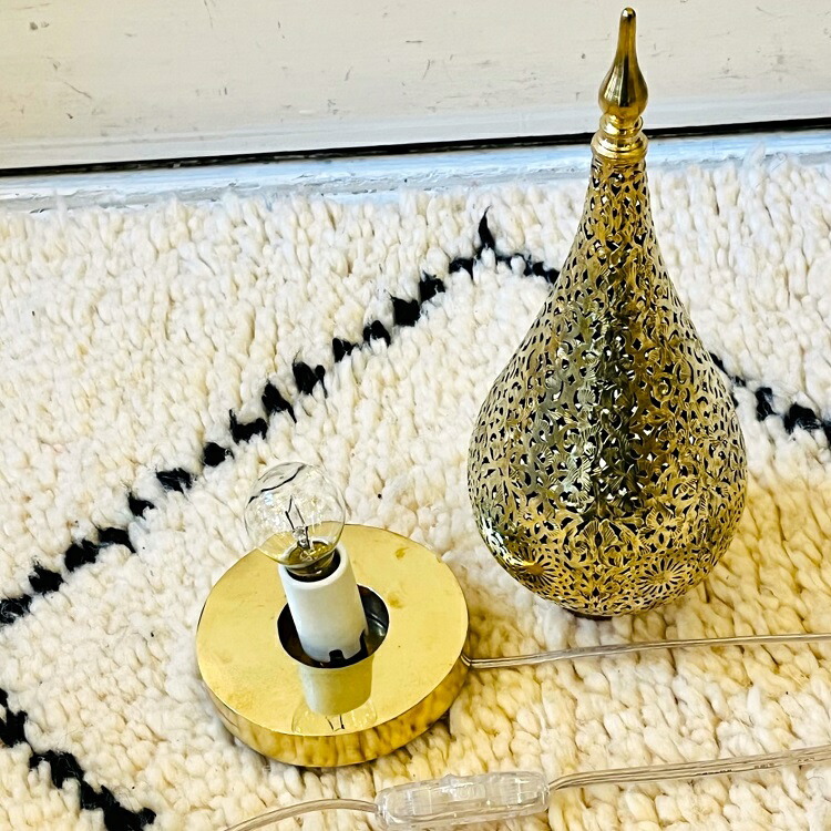 楽天市場】モロッコ 真鍮ランプ「マムーニアS/ゴールド」真鍮 ミニ