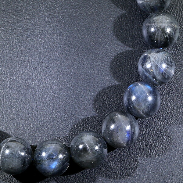 楽天市場】ブラックラブラドライト ブレスレット 9.5mm 18cm メンズM