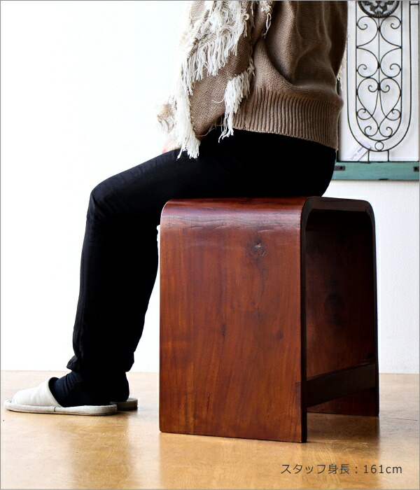 楽天市場】スツール 木製 おしゃれ 玄関椅子 花台 アンティーク コの字