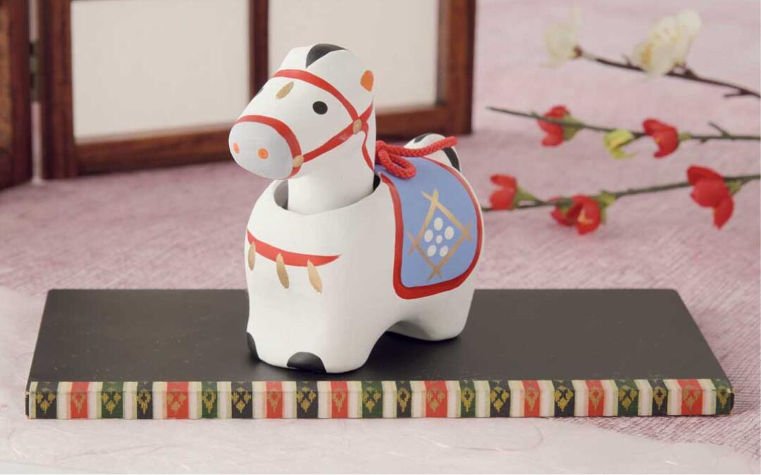 楽天市場】送料無料｜会津張子 首振り招福午（小）｜野沢民芸｜干支 午