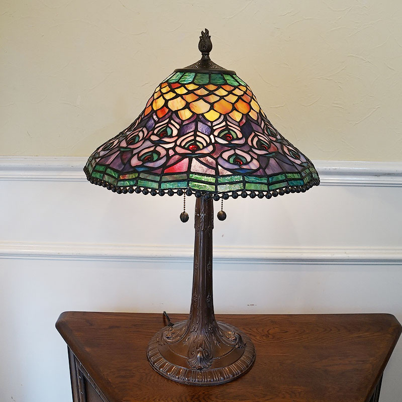 楽天市場】ヴィンテージ USED アメリカ製 ステンドグラスランプ