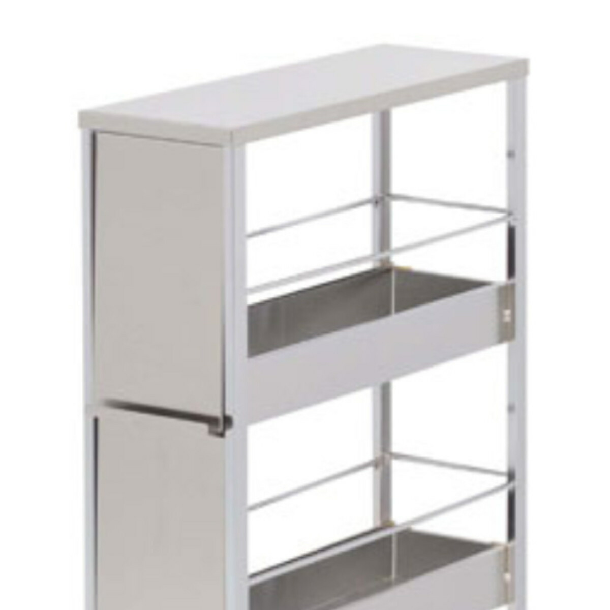 楽天市場】キッチンストッカー ステンレスすき間ラック 幅16cm 高さ