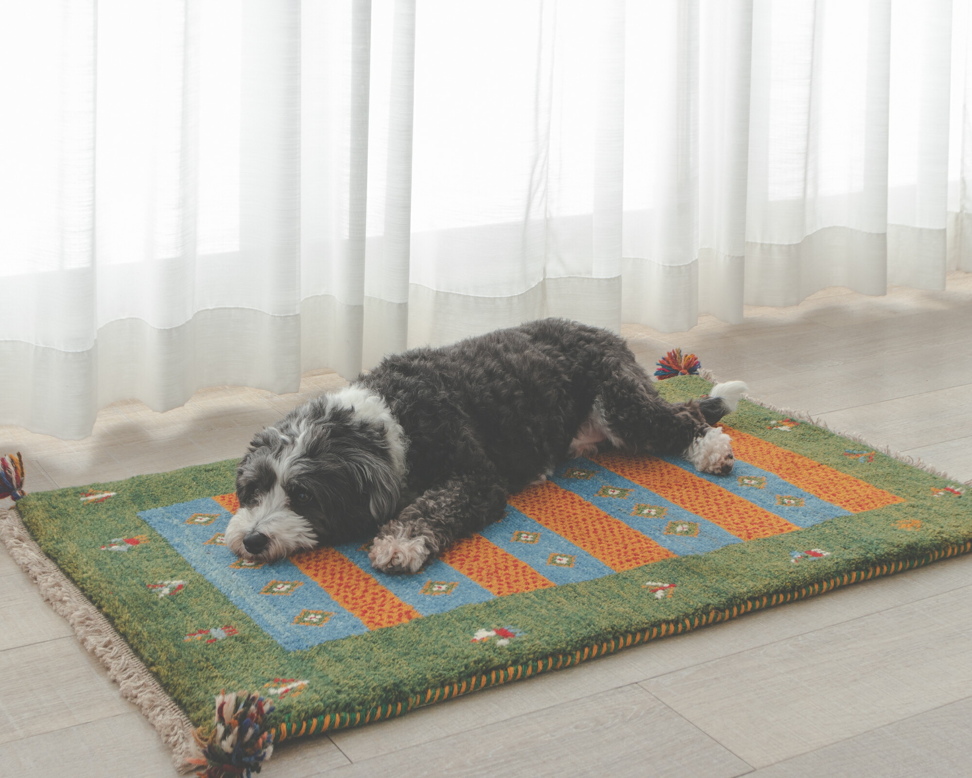 イラン産　ペルシャ手織りギャッベ　204×246cm 楽天市場】 ペルシャ手織りギャッベ > 正方形タイプ(約200×200cm