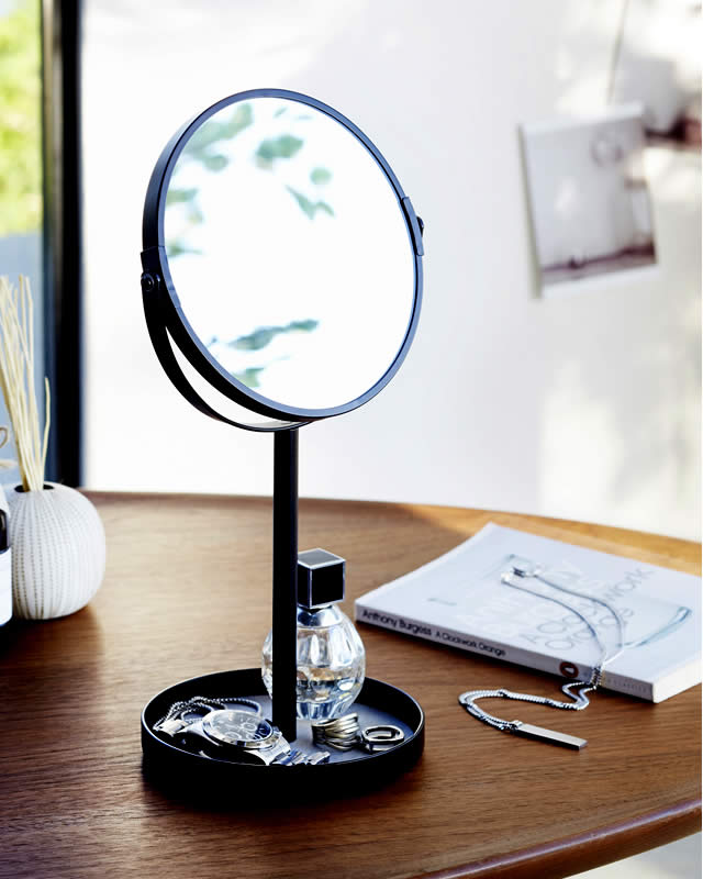 楽天市場】［ スタンドミラー＆トレイ タワー ］山崎実業 tower