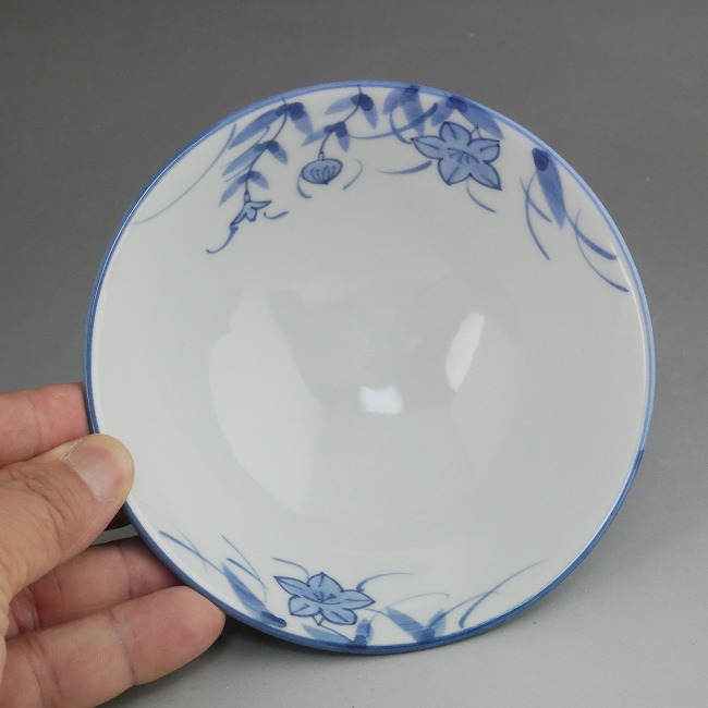 青交趾削ぎご飯茶碗 小 - 京焼清水焼 松韻堂