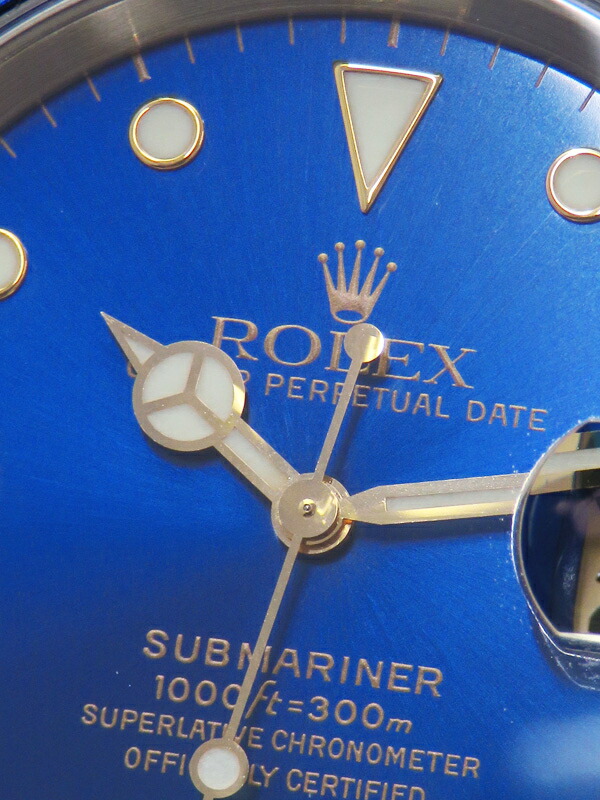 ROLEX】ロレックス『サブマリーナデイト 青サブ』16613LB A番'99年頃製