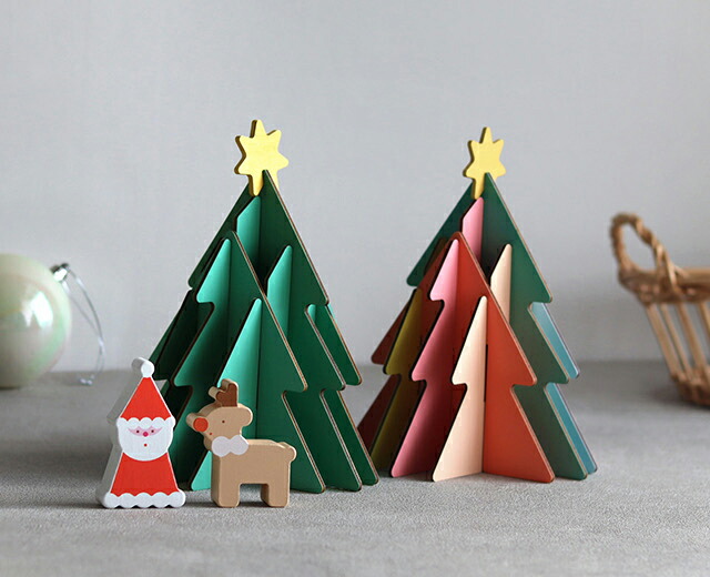 楽天市場】F.O.TOY BOX クリスマス 木製組み立てカラフルツリー