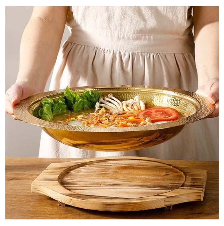 楽天市場】寄せ鍋 しゃぶ鍋 ステンレス 槌目 IH対応 厚手 鍋 なべ 皿