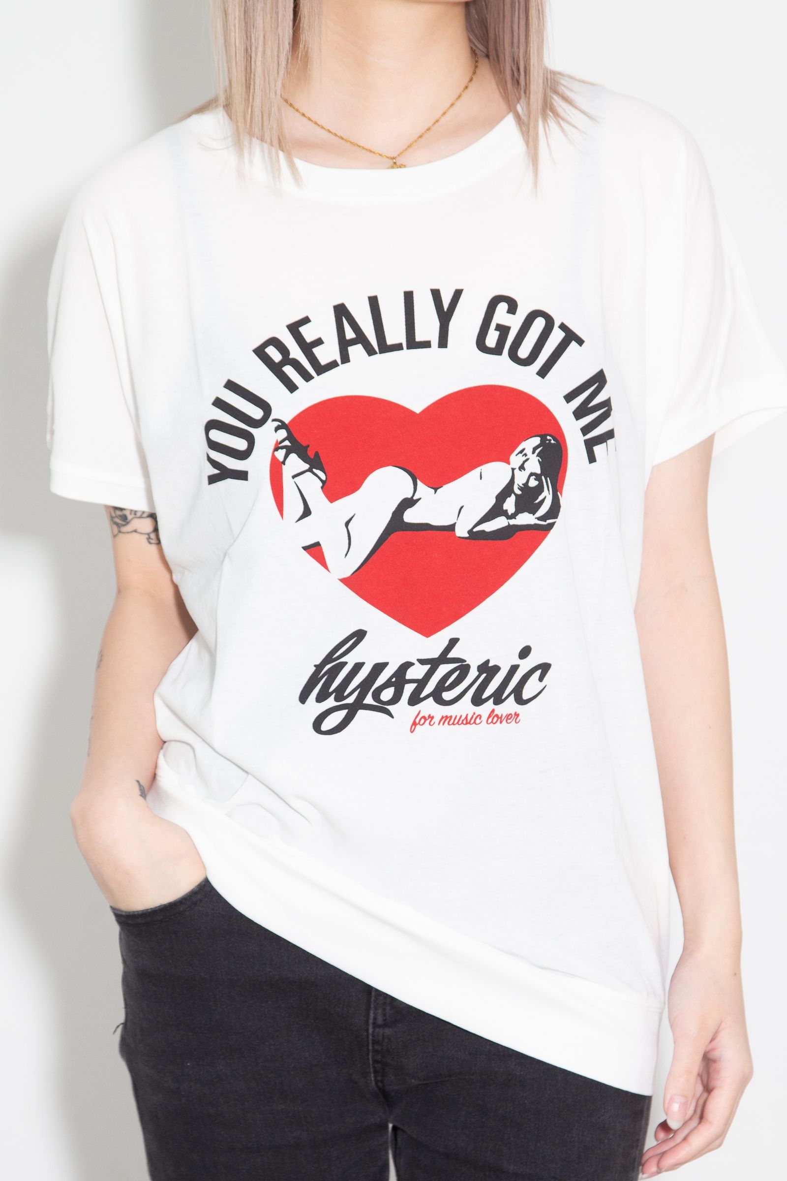 HYSTERIC GLAMOUR - MUSIC LOVER Tシャツ / ブラック | Tempt