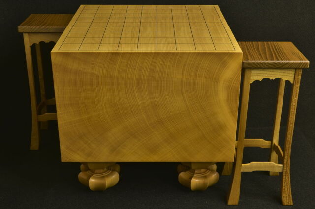 本榧将棋盤 7.5寸天地柾特上