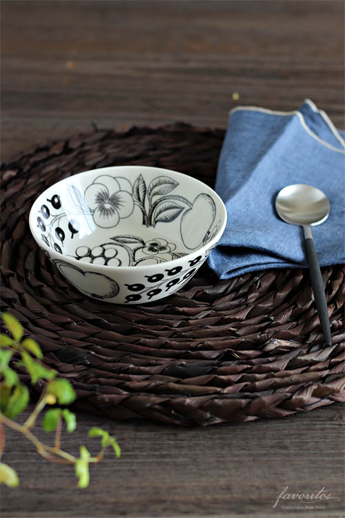 ARABIA（アラビア）｜ パラティッシ ボウル 13cm ブラック