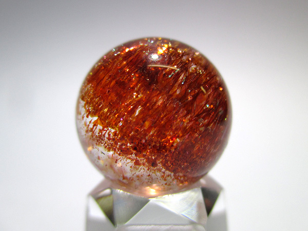 ファイアークォーツ(レピドクロサイトインクォーツ)丸玉 販売【鬮石】