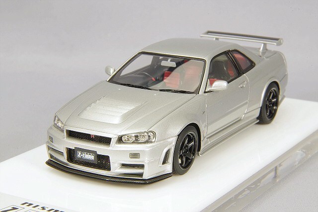 アイドロン 1/43 ニスモ R34 GT-R Z-tune シルバー ,再生産,