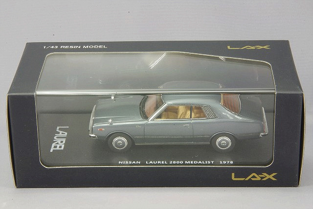 LA-X 1/43 日産 ローレル 2ドア ハードトップ 2800 メダリスト 1978