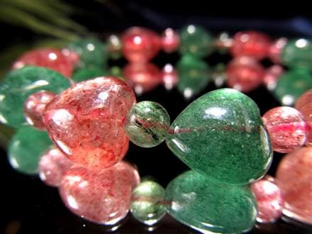 ◇ぷっくり可愛いハート型◇レッド＆グリーン◇2種MIXカラー