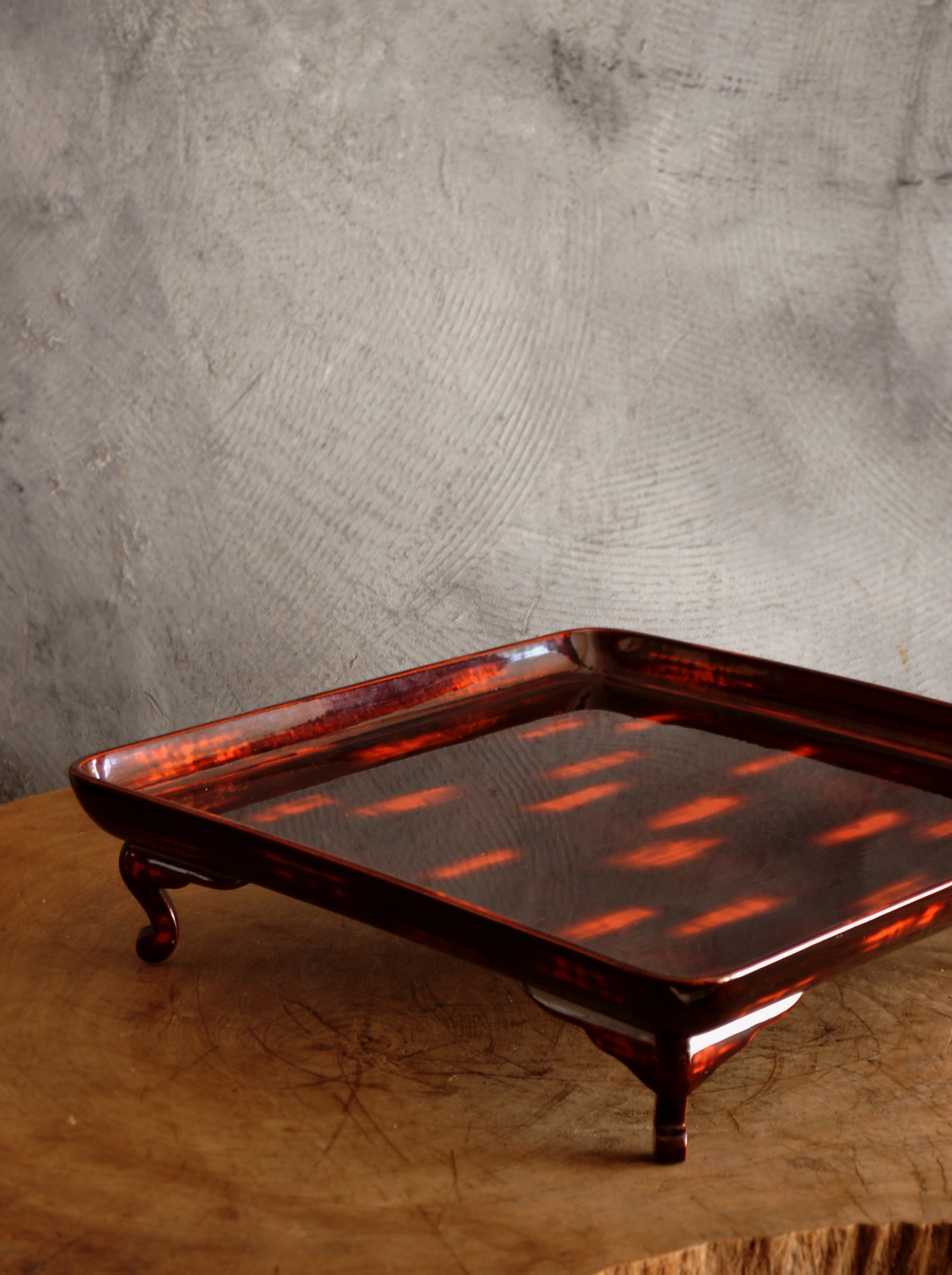 Antique Sam's Collection 根来脚付き膳