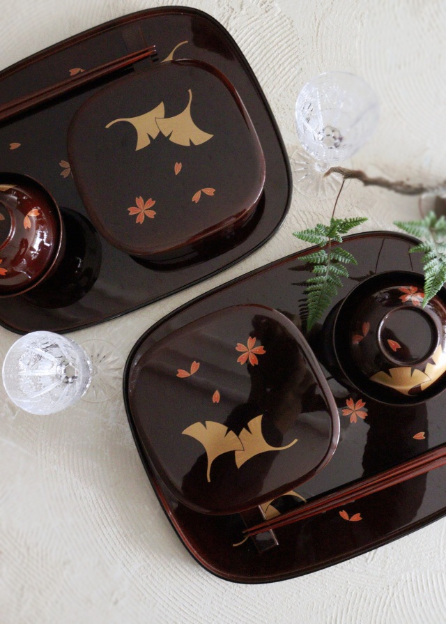 輪島塗おもてなし膳セット 2セット 懐石膳 懐石セット 会席 お膳 お重