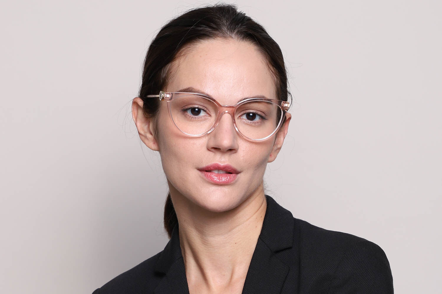 Versace VE3298B Asian Fit 5339 Transparent Pink Eyeglasses