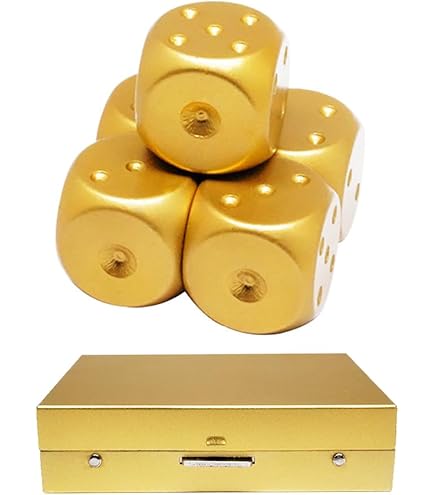 Amazon | Levarage 0043 サイコロ ゴールド 4個セット 1.5cm四方 dice