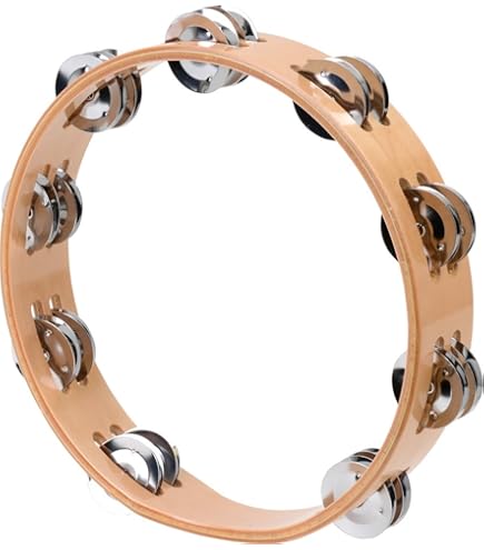 Amazon | RhythmTech RT1010 ニッケル2連タンバリン黒 | タンバリン