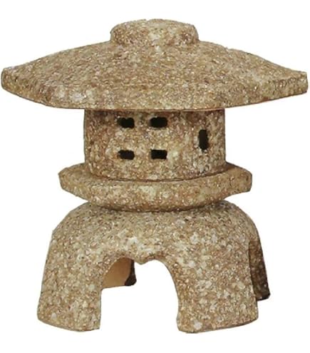 Amazon.co.jp: 信楽焼 灯籠（とうろう）10号丸雪見【ok-0063】 灯篭