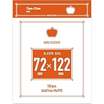 Amazon | カードスリーブ ミニユーロサイズ ハードタイプ 46mm X 69mm