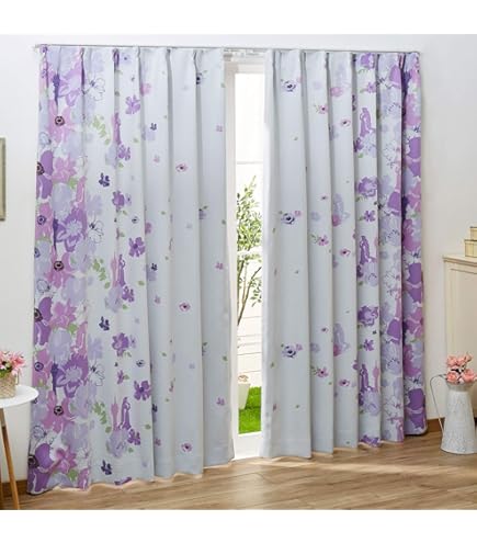 Amazon｜ディズニー カーテン〈100×200 2枚〉イッツアスモールワールド