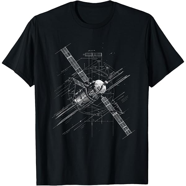 Amazon.com: Space Satellite Vintage Retro Diagram Chart Blueprint