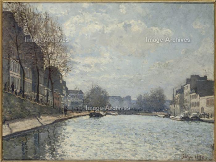 作品詳細 | サン＝マルタン運河の眺め | イメージアーカイブ - DNP