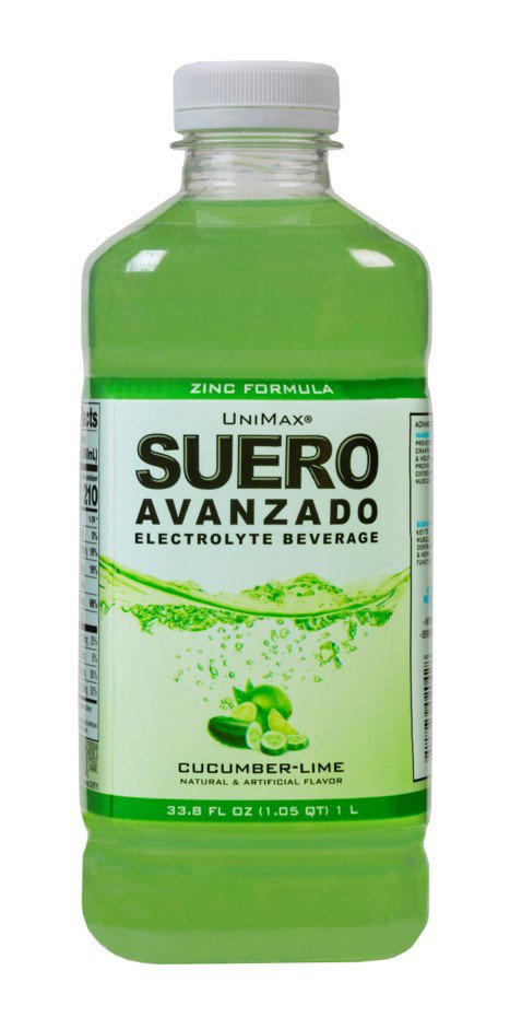 Unimax Cucumber Lime Electrolyte Beverage, 33.8 oz | Joe V's Smart