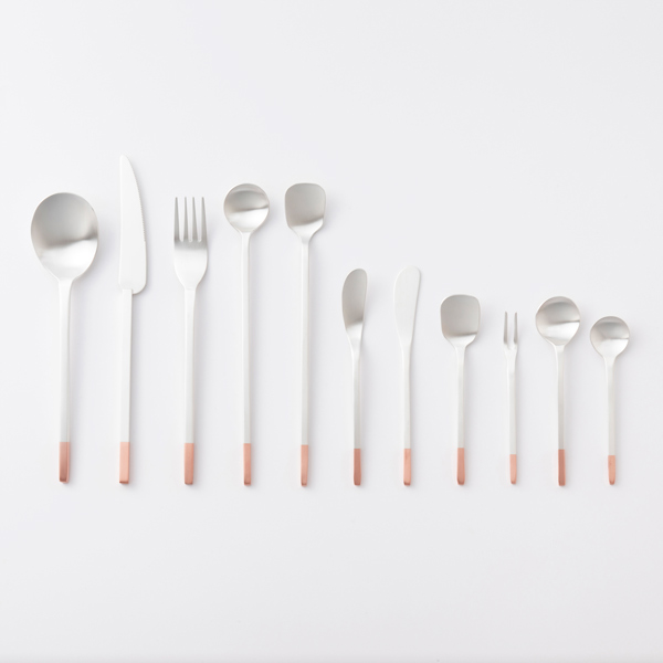 WEB限定】アイザワ 純銅銀仕 デザートナイフ シルバーメッキ｜食卓の