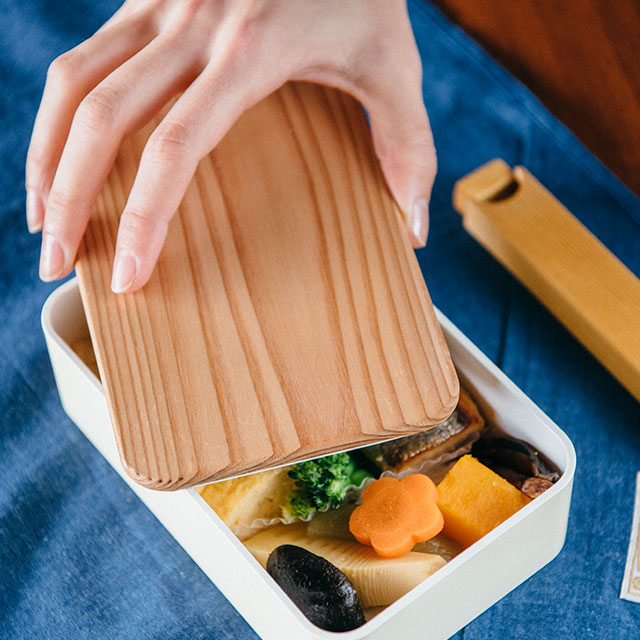 ごはん粒のつきにくい弁当箱 木蓋 交換用木蓋 別売り｜食卓の道具
