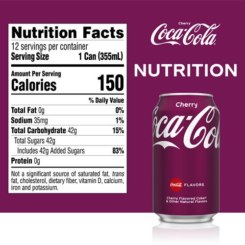 Coca-Cola Cherry Coke, 12 oz. Can, 12/PK - W.B. Mason